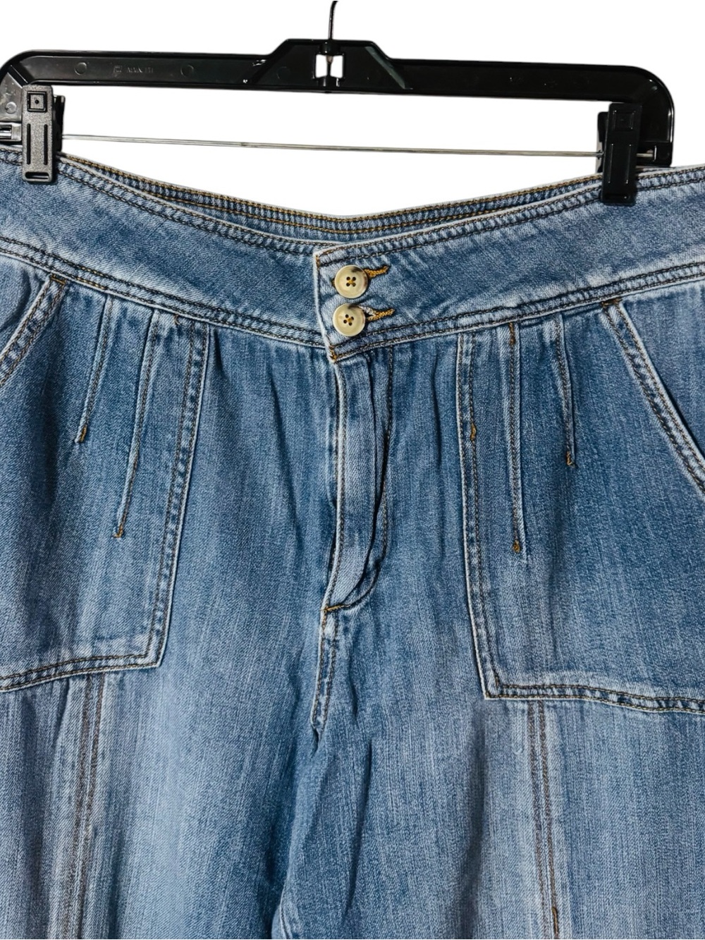 ANTHROPOLOGIE PILCRO and the LETTERPRESS Jeans Ultra High Rise Relaxed Cropped - Picture 5 of 12